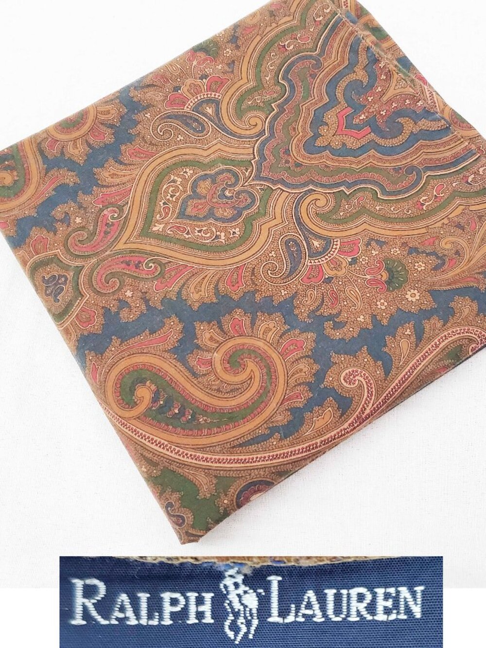 Ralph Lauren Vintage 80s "Brianna Paisley" King Size Pillowcase